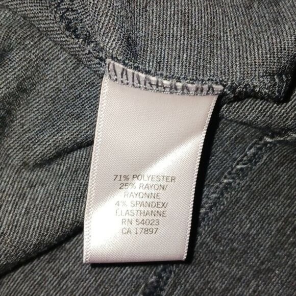 Banana Republic Dress Gray Knee Length Shift Short Sleeve Stretch Womens Size 6 - Picture 7 of 7